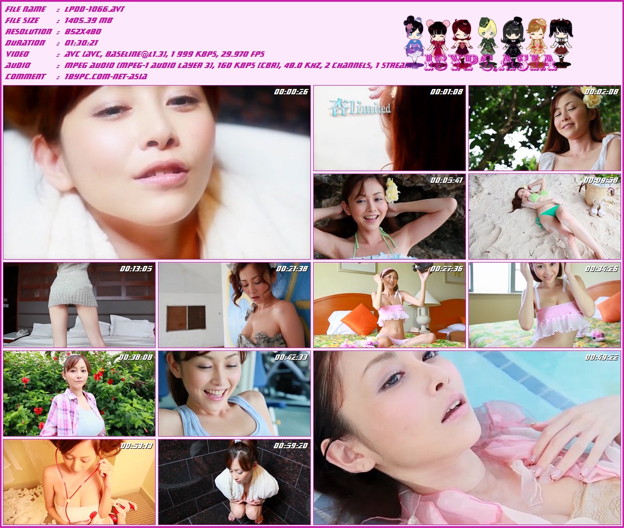 杉原杏璃  DVD 「杏limited　杉原杏璃」 大人気グラビアアイドル・杉原杏璃の魅力を満載したイメージ。グアムの自然をバックに、キュートなルックスにはミスマッチのGカップバストが揺れまくる。重たいカメラを片手に、自分撮りにも初挑戦しちゃいました♪